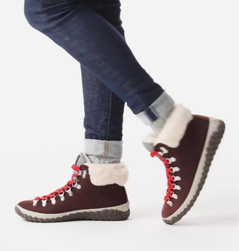 Sorel Out N About™ Plus Conquest Low - Womens Snow Boots Red - 639870PXU